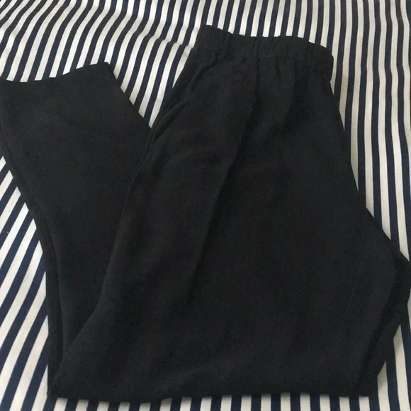 EILEEN FISHER SYSTEM SLOUCHY PANT IN SILKY GEORGETTE CREPE